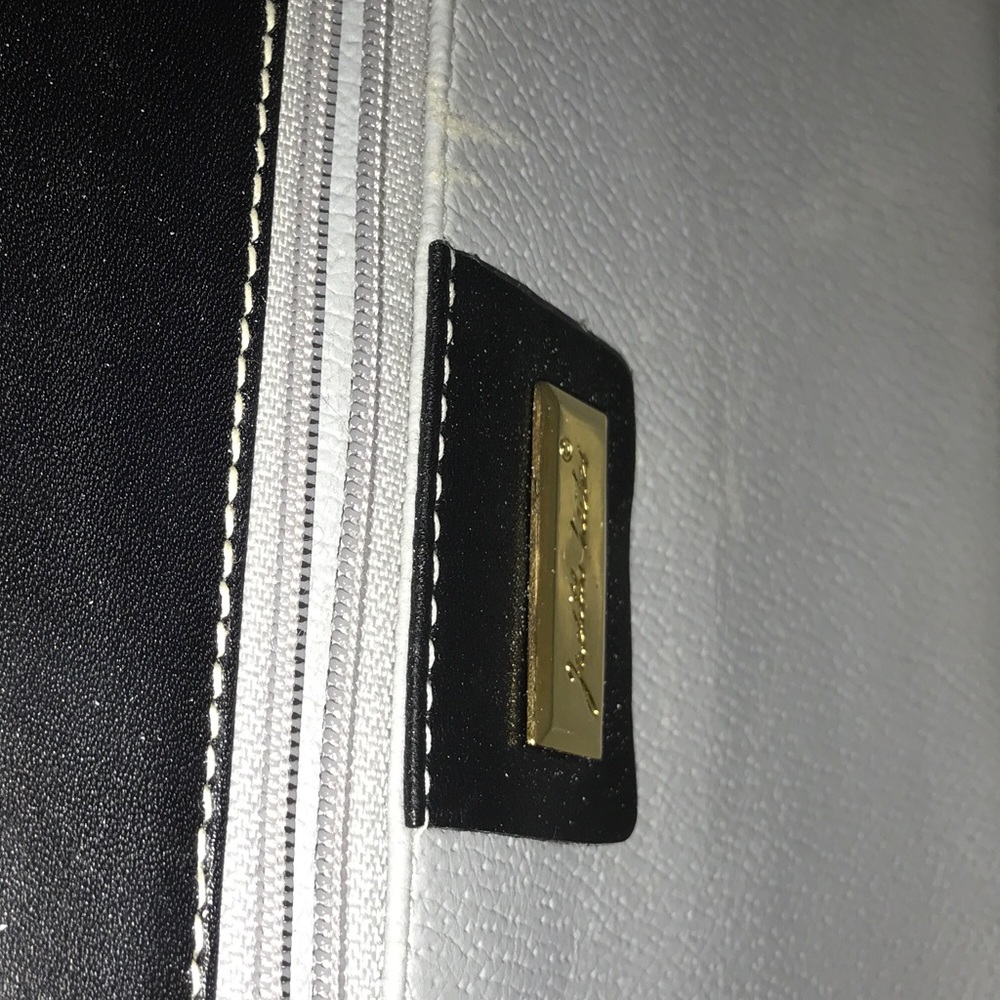 New vintage Judith Leiber large jaquered clutch fabric - Picture 7 of 12